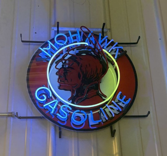 Mohawk Gasoline Neon Sign