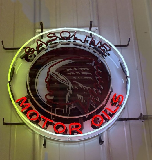 Gasoline Motor Oils Neon Sign