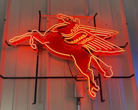 Mobil Pegasus Neon Sign