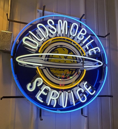Oldsmobile Service Neon Sign