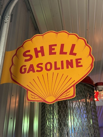 Shell Gasoline flange sign