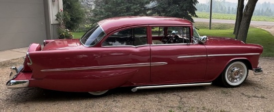 1955 Bel Air 2-door hardtop customized restoration
