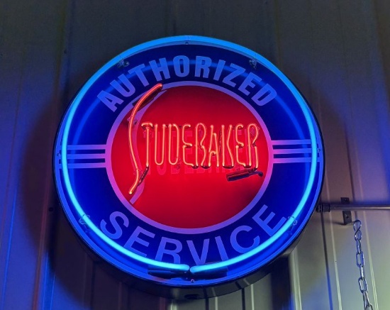 Studebaker Authorized Service Neon Sign