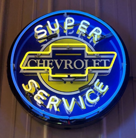 Chevrolet Super Service Neon Sign