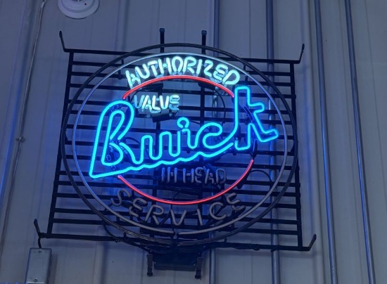 Buick Authorized Service Valve Hi Head Neon Sign