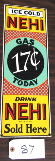 Porcelain Drink NEHI Sign