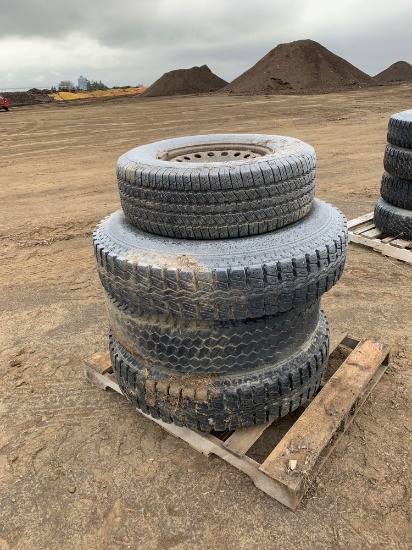 3- Truck Tires & 1- Pickup Tire