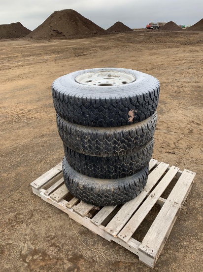 4- Pickup Tires on Rims