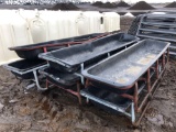 (6) Plastic Feed Troughs