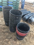 Black Plastic Buckets