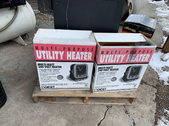 (2) Cadet 240 V Electric Space Heaters