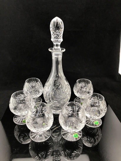 Berlin Cordial Decanter & 6-Brandys