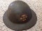 Original Outstanding Ww1 Doughboy Military Helmet Og Unit Paint