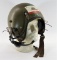Vietnam War American APH Helicopter Pilot Helmet hand painted flag california