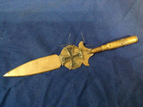 ww1 trench art letter opener