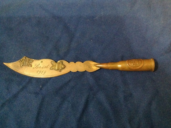 ww1 trench art letter opener