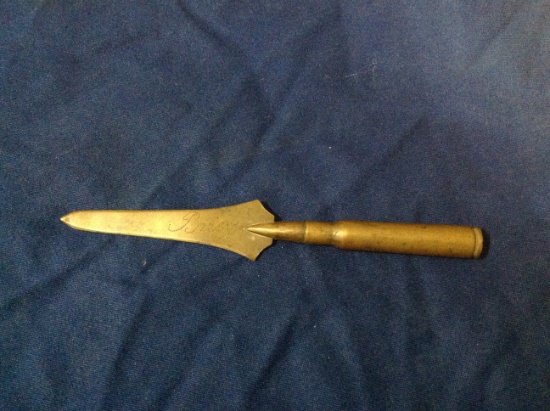 ww1 trench art letter opener
