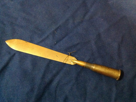 ww1 trench art letter opener