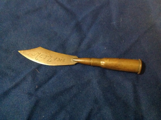ww1 trench art letter opener
