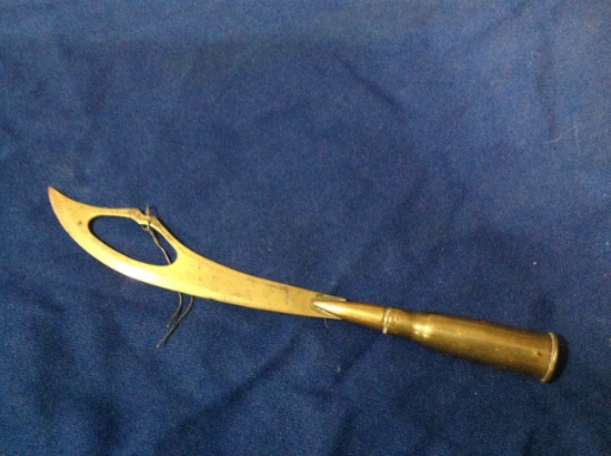 ww1 trench art letter opener