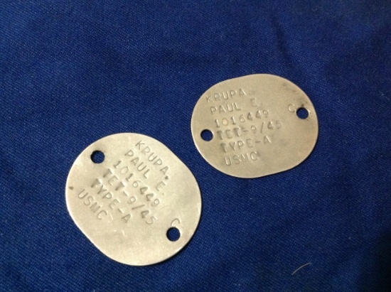 ww2 USMC dog tags