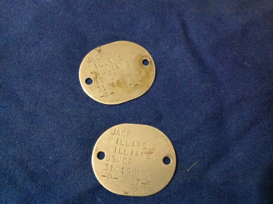 ww2 USMC dog tags
