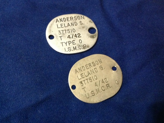 ww2 USMC dog tags