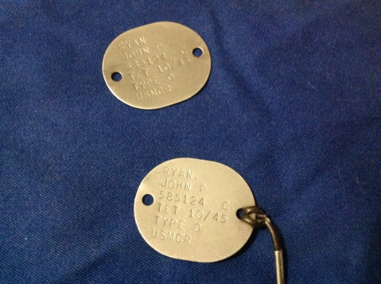 ww2 USMC dog tags
