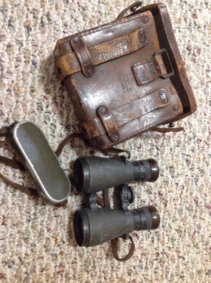 WW2 German Emil Busch A.b. Coastal Artillery Binoculars Rare Nice