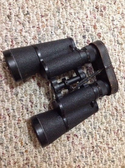WW2 German binoculars; Kriegsmarine Dienstglas BMK + 7x50