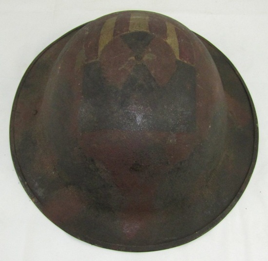 WWI U.S. Soldier M1917/P17 Doughboy Helmet-Patriotic Camo Finish-7th Division En
