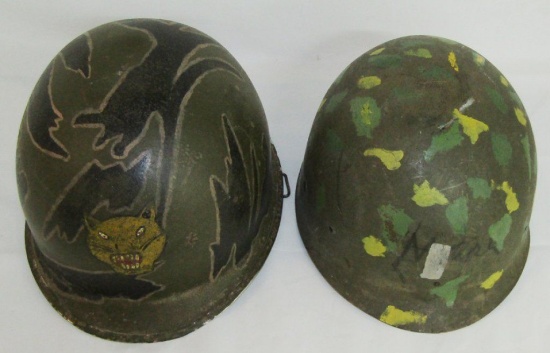"Vietnam War Era M1 South Vietnamese Rangers Tiger Stripe Camo M1 Helmet