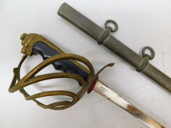 WWI Style Child's Sword with Lion Head Pommel german