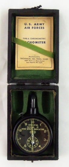 WW2 U.S. Army Air Forces Type A-943 Speed Indicator/tachometer Tester By TOTC W