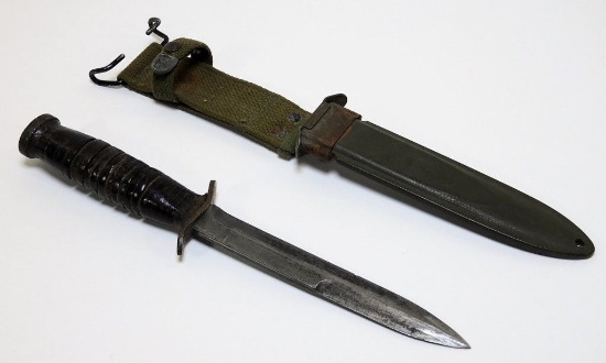 WWII U.S. Army M3 Combat Fighting Knife by Utica paratrooper