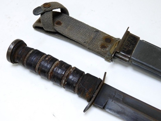WWII U.S.N. MK2 Combat Fighting Knife by ROBESON