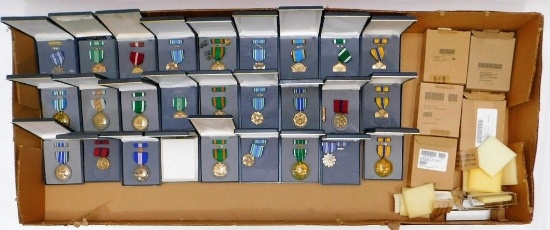 U.S. Military Medals (27) All Cased 1990 - 2017