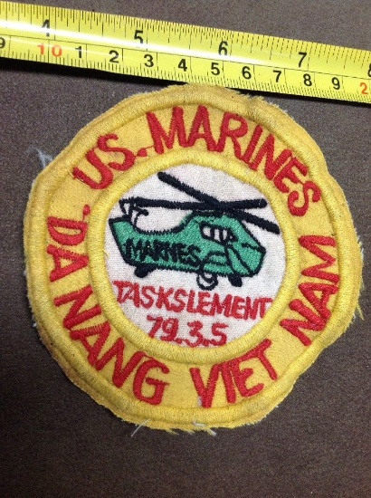 Vietnam Theater Made Usmc Danang Taskslement Patch
