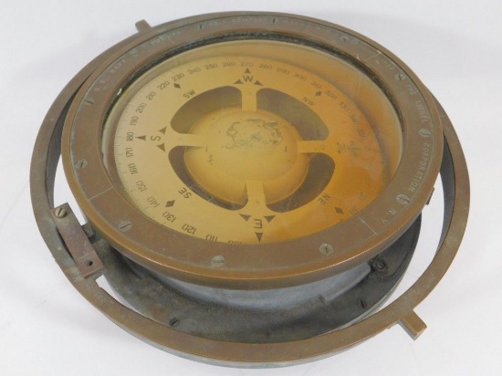 WWII U.S. Navy Mk-1 Compass by The Lionel Corp very heavy
