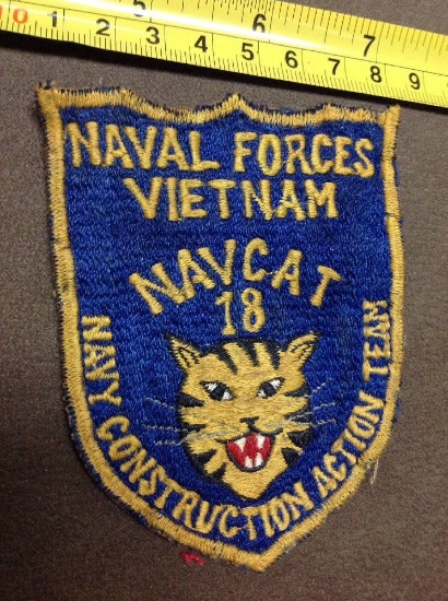 Vietnam Theater Made Naval Forces Navcat 18 Patch