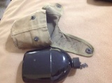 USMC Marine US WW2 VOLLRATH BLACK ENAMEL CANTEEN 1942 Vtg Pacific PTO RARE