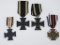 WWI German Medals (2) Iron Crosses (2) War Merit
