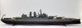 Ship Model of USS North Carolina Battleship ww2 trench art huge 45 inches long