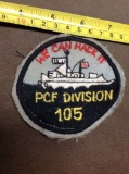 Vietnam Theater Made Pcf Division 105 Patch