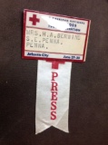 1949 named convetion press pass ribbon