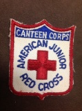 ww2 red cross junior canteen corps arc patch x2