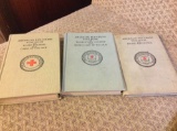 Ww1 1917 Red Cross Text Books Very Rare Nice Collection