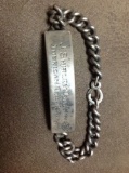 ww2 named arc sterling bracelet