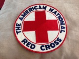 vintage national red cross arc jacket patch x3