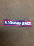 Ww2 1943 Twill Blood Donor Service Tab Arc x30